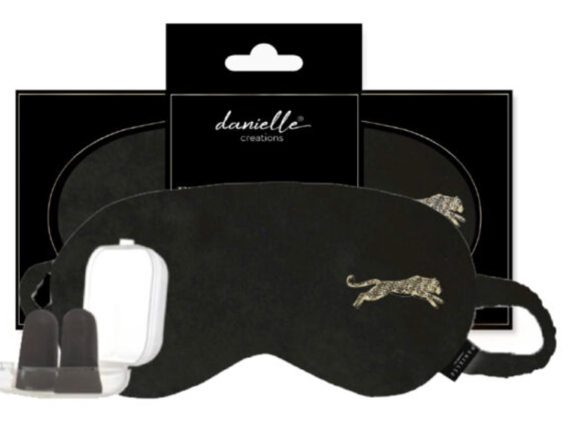 Leopard  Eye Mask & Ear Plug Set