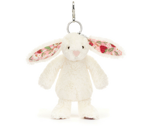 Blossom Cream Bunny 'Berry' Bag Charm