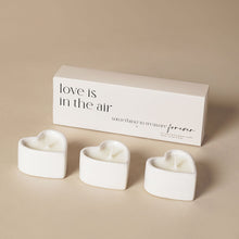 Load image into Gallery viewer, Amore Set Of 3 Heart Candles - Love Is In The Air
