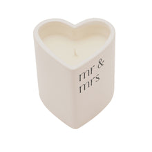 Load image into Gallery viewer, Amore Heart Candle - Mr &amp; Mrs
