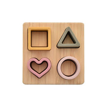 Load image into Gallery viewer, Bambino Silicone &amp; Bamboo Heart Puzzle
