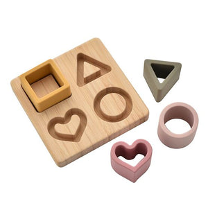 Bambino Silicone & Bamboo Heart Puzzle