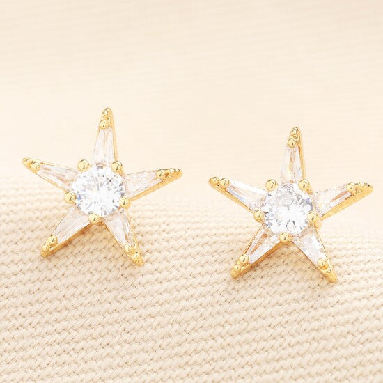 Crystal Star Stud Earrings