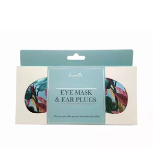 Botanical Palm Blue Eye Mask & Ear Plug Set