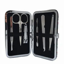 Load image into Gallery viewer, Botanical Palm Blue Manicure Set
