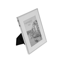 Load image into Gallery viewer, Impressions Silverplated Photo Frame White Border 5&quot; x 7&quot;
