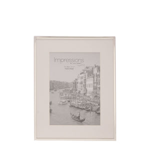 Impressions Silverplated Photo Frame White Border 5" x 7"