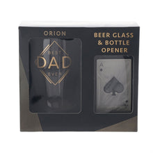 Load image into Gallery viewer, Hotchpotch Orion Beer Glass &amp; Opener Dad
