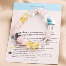 Load image into Gallery viewer, Inner Peace Semi-Precious Stone Beaded Bracelet in Yellow
