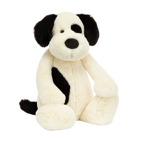 Bashful Black and Cream Puppy Huge