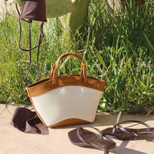 Load image into Gallery viewer, SIENA CANVAS MINI TOTE Canvas Cognac
