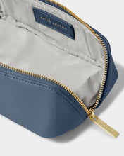 Load image into Gallery viewer, SMALL MAKE UP BAG Navy 7cm x 20cm x 7cm
