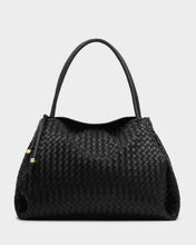 Load image into Gallery viewer, NOVA HAND WOVEN LARGE SHOULDER BAG  Black  28cm x 40cm x 23cm
