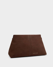 Load image into Gallery viewer, LAILA SUEDETTE CLUTCH  Chocolate Suedette  19cm x 32cm x 12.5cm
