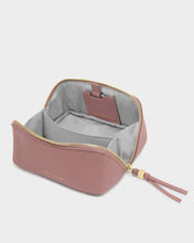 Load image into Gallery viewer, FOLD-OUT MIRROR MAKE UP BAG  Deep Rose  8.5cm x 16cm x 8.5cm
