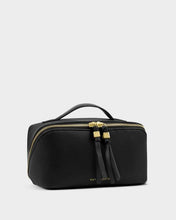 Load image into Gallery viewer, SOHO MEDIUM MAKE UP WASH BAG Black 11.5cm x 21cm x 11.5cm
