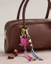 Load image into Gallery viewer, LYLA BAG CHARM KEYRING  Midnight Blue  16.5cm x 0.7cm
