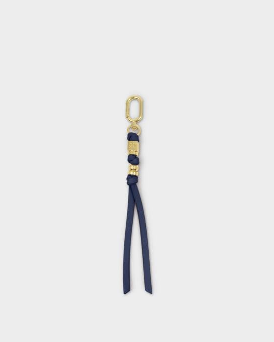 LYLA BAG CHARM KEYRING  Midnight Blue  16.5cm x 0.7cm