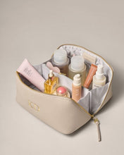 Load image into Gallery viewer, SOHO MEDIUM MAKE UP / WASH BAG  Oyster  11.5cm x 21cm x 11.5cm
