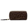 Load image into Gallery viewer, FOLD-OUT MIRROR MAKE UP BAG Chocolate Leopard 8.5cm x 16cm x 8.5cm

