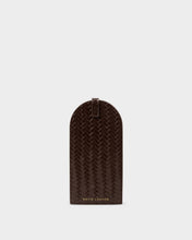 Load image into Gallery viewer, GLASSES SLEEVE Chocolate Woven 17cm x 8.4cm
