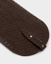 Load image into Gallery viewer, GLASSES SLEEVE Chocolate Woven 17cm x 8.4cm
