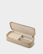 Load image into Gallery viewer, MEDIUM JEWELLERY BOX Light Taupe 16cm x 7.5cm x 4.7cm
