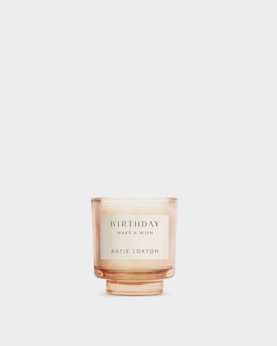 SENTIMENT CANDLE BIRTHDAY Peach Rose and Sweet Mandarin 8.5cm x 7.5cm ...