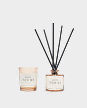 Load image into Gallery viewer, WINTER WISHES MINI VOTIVE AND MINI REED DIFFUSER GIFT SET Frosted Pine and Cedarwood 19.1cm x
