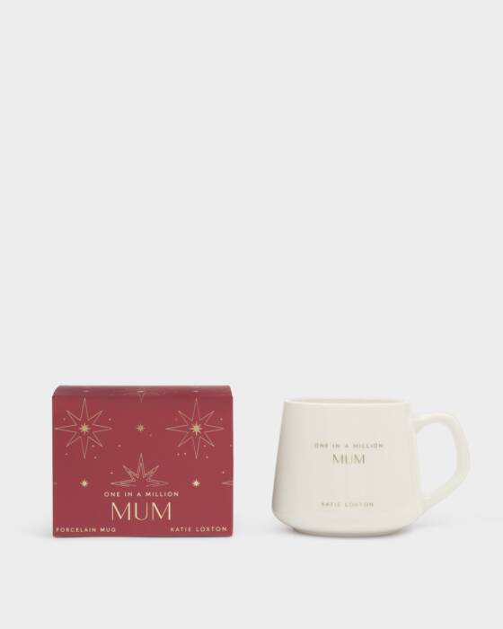 PORCELAIN MUG  ONE IN A MILLION MUM MUG  9cm x 11.5cm x 11.5cm