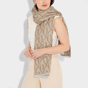 SIGNATURE SCARF Taupe