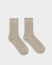 Load image into Gallery viewer, GIFT BOXED SOCKS  HEART  Taupe  One Size

