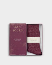 Load image into Gallery viewer, GIFT BOXED SPARKLE SOCKS Cherry Red One Size
