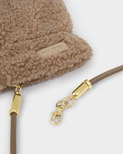 Load image into Gallery viewer, TEDDY MITTENS WITH CORD Tan 24cm x 12cm
