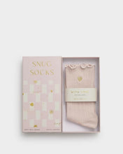 Load image into Gallery viewer, GIFT BOXED FRILL SOCKS  HEART  Blush Pink  One Size
