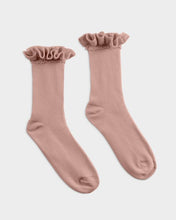 Load image into Gallery viewer, GIFT BOXED RUFFLE SOCKS  Pink  One Size
