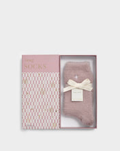 Load image into Gallery viewer, GIFT BOXED FLUFFY SOCKS STAR Pink One Size
