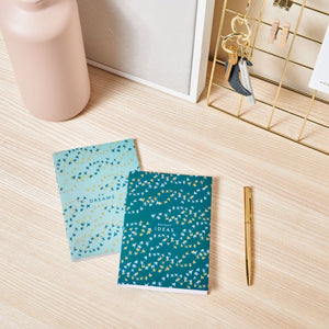 DUO NOTEBOOKS 'Bright Ideas' Emerald Green