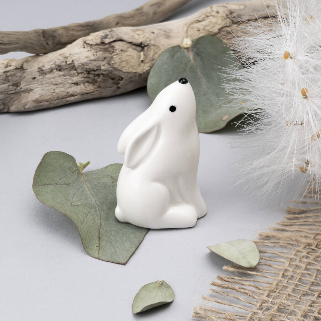 Send With Love Ceramic Stargazing Hare Charm