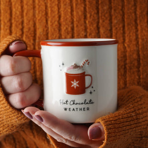 Snuggle Season 'Hot Chocolate' Stoneware Mug
