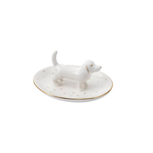 Top Dog 'Teenie Weenie...' Dachshund Ring Dish