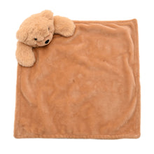 Load image into Gallery viewer, Softies Baby Comforter - Hudson Bear - Light Brown Two Side Short Plush 27cm x  27cm
