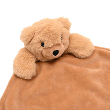 Load image into Gallery viewer, Softies Baby Comforter - Hudson Bear - Light Brown Two Side Short Plush 27cm x  27cm
