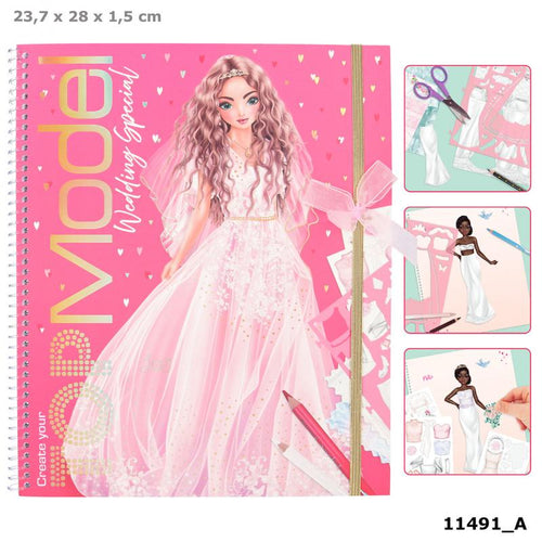 Create your Wedding Special TOPModel Colouring Book - Zebra Blush