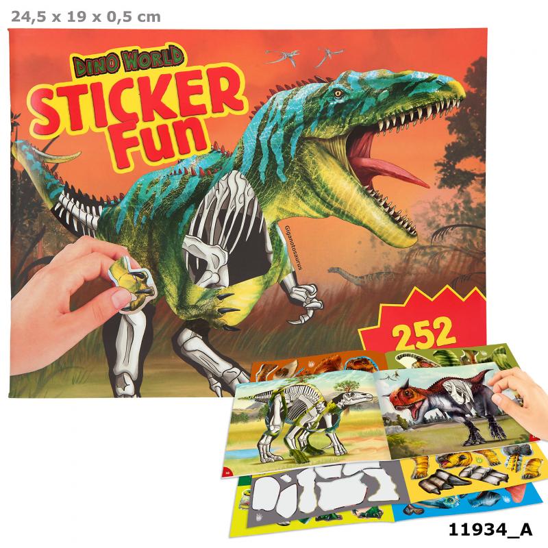 Dino World Sticker Fun - Zebra Blush
