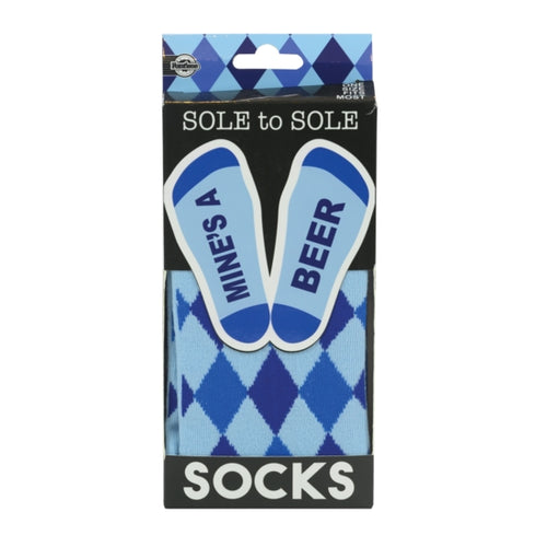 Sole Socks Mine’s A Beer - Zebra Blush