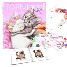 Load image into Gallery viewer, Create Your TOPModel Kitty Colouring Book
