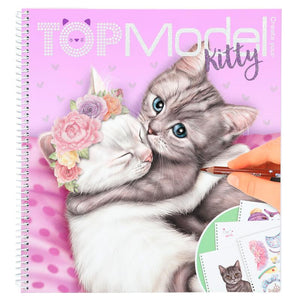 Create Your TOPModel Kitty Colouring Book