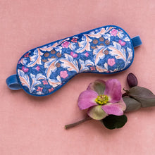 Load image into Gallery viewer, William Morris at Home Dove &amp; Rose Velvet Lavender Eye Mask - Zebra Blush
