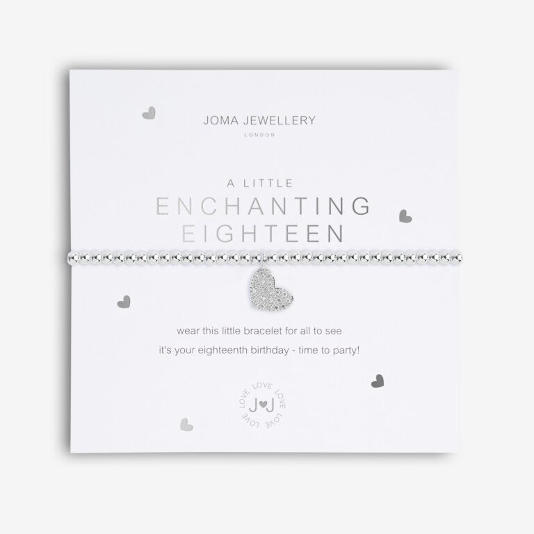 A LITTLE | ENCHANTING EIGHTEEN | Silver | Bracelet - Zebra Blush